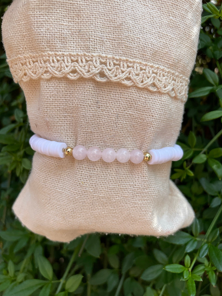 Kit bracelet fil élastique perles jade rose fuchsia - Un grand marché